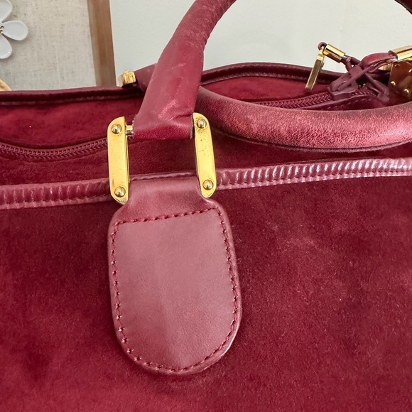 ✨ Loewe Vintage Wine Weekender Duffel Bag ✨ - Picture 13 of 16